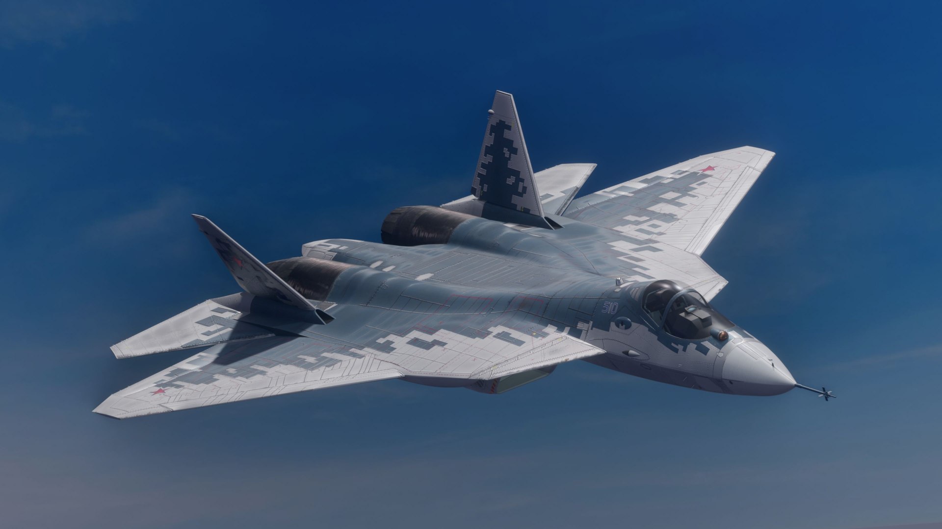 3D Model SU 57 Felon With Cocpit - High Resolution Textures-Fully ...