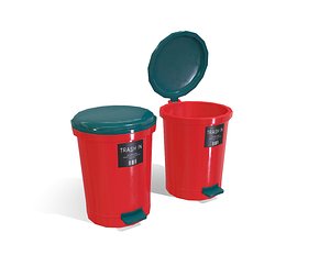 3D plastic bin realistic