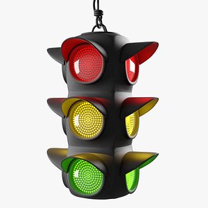 Traffic Light 02 (Rigged)