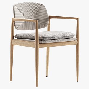 Yoko Outdoor Chair  Minotti 3D model