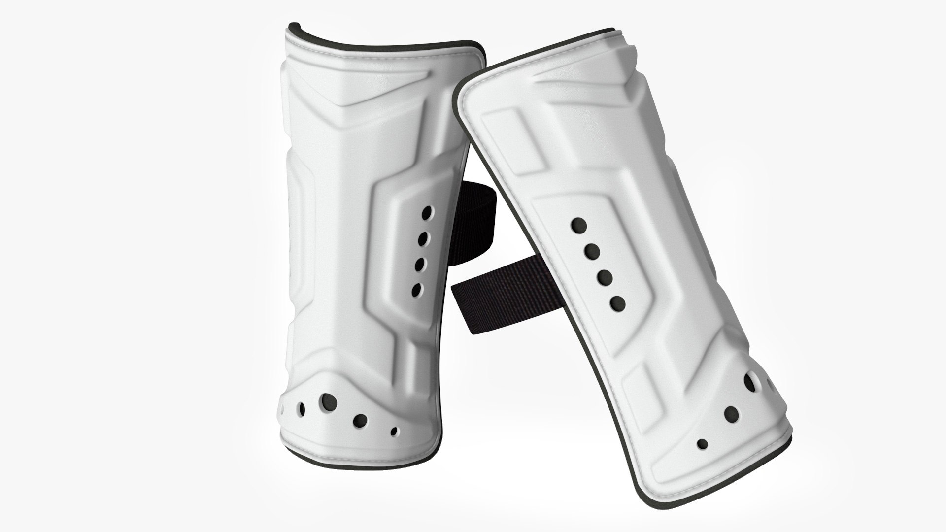 Hockey Goalie Leg Pads 3D model preview