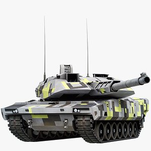 Panther KF51 Modern Tank Rigged PBR