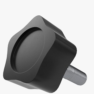 Knob with thread 1 3D model