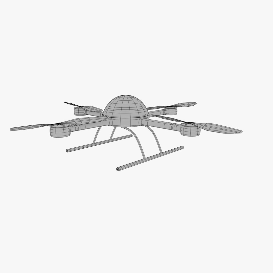 Drone Quadrocopter 3d Model
