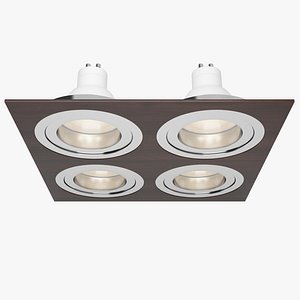 3d model downlight spotlight light