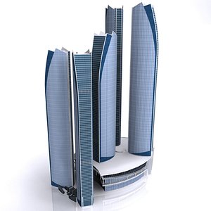 ETIHAD TOWER Low poly