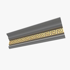 3D Patterned Cornice Gypsum Plaster DK93