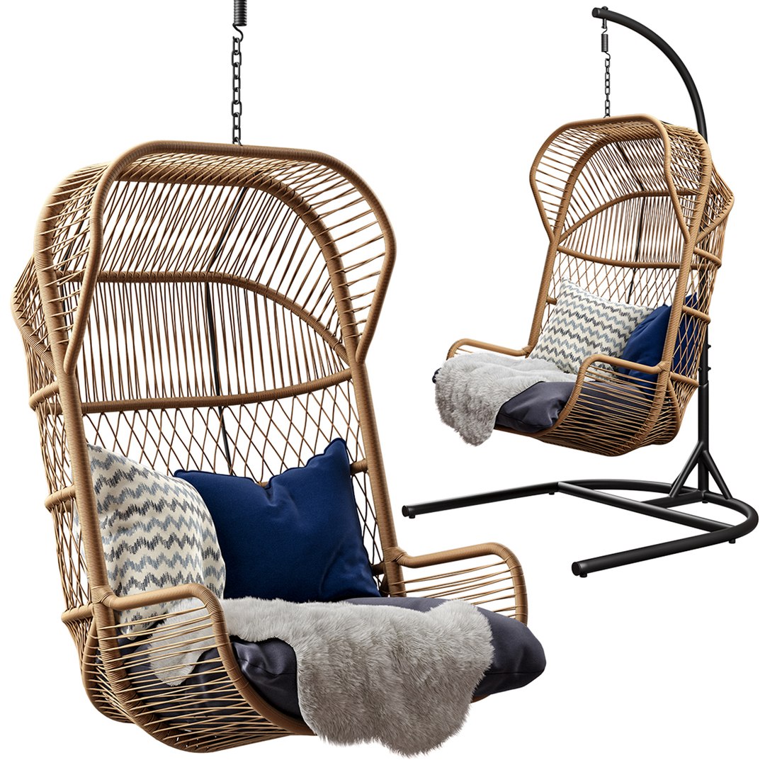 3D Made Lyra Garden Hanging Chair Model TurboSquid 2059742