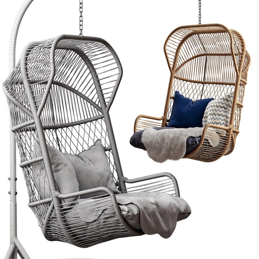 3D Made Lyra Garden Hanging Chair Model TurboSquid 2059742