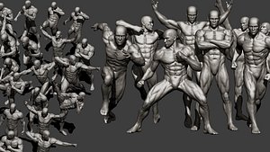 20 Male full body poses
