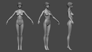 Beautiful female basemesh