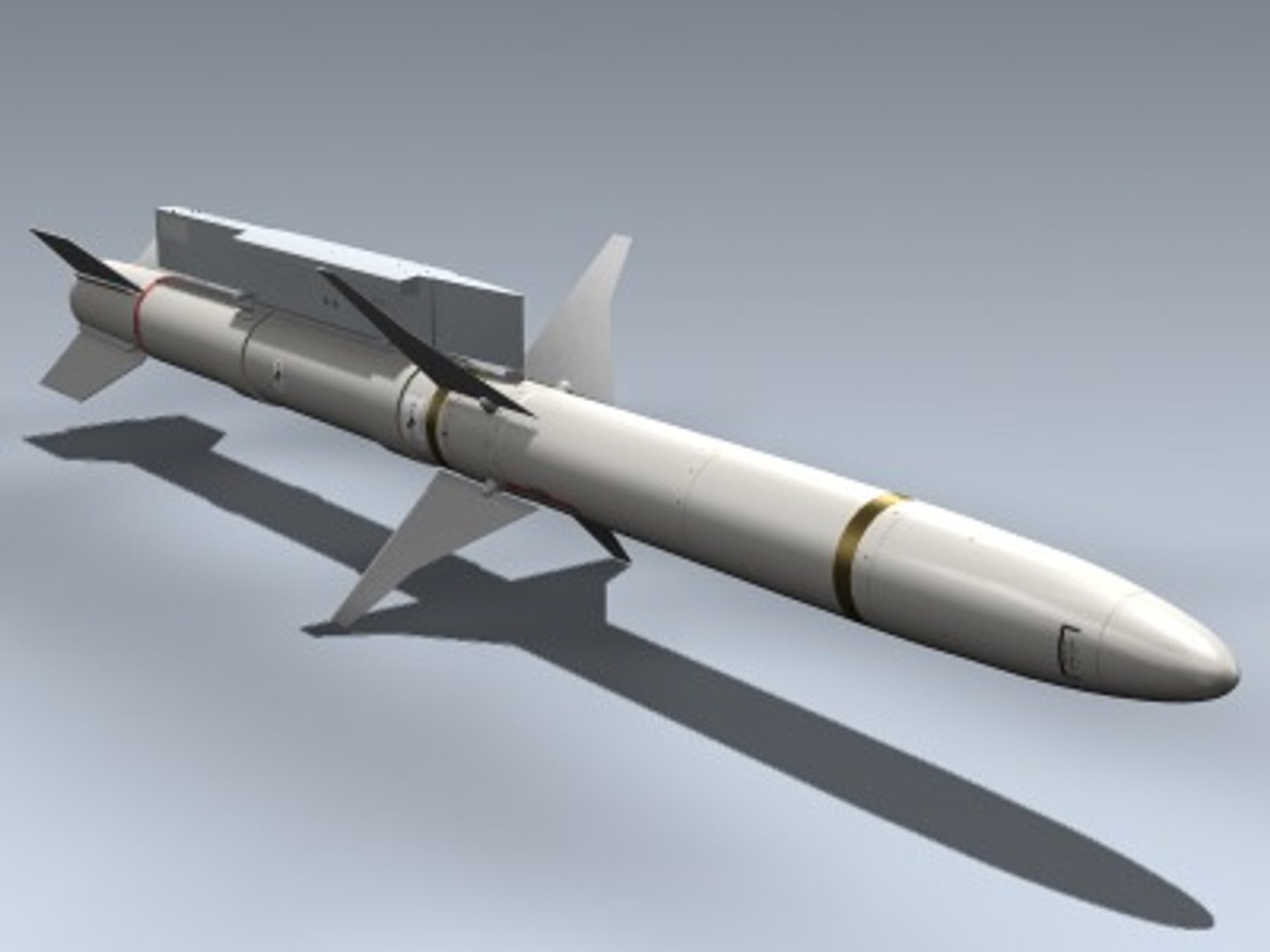 3d Agm-88 Harm Missile