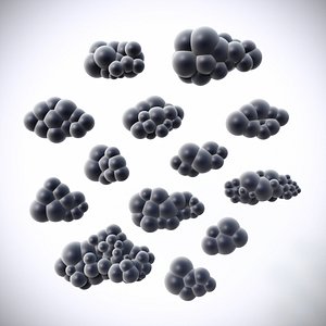 clouds pack 3D model