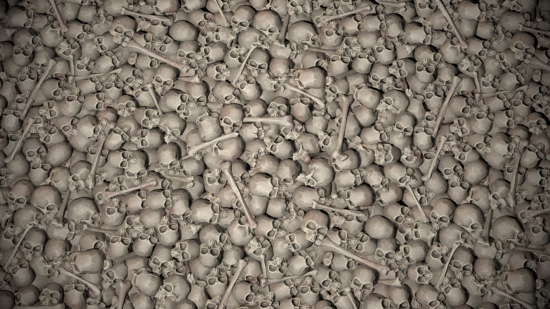 3D Pile Of Bones Tile Texture Model - TurboSquid 1798082