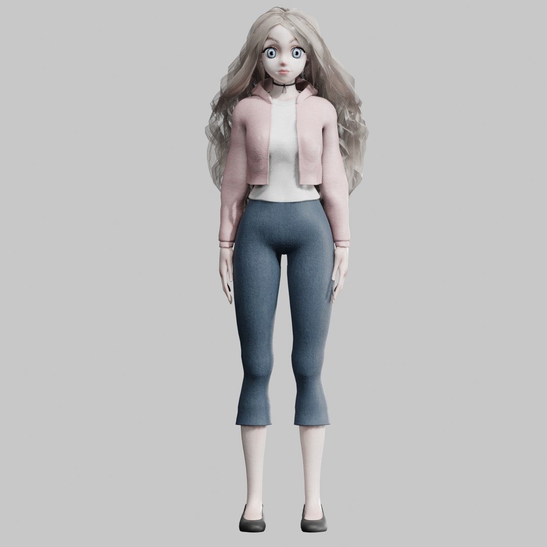 Basic Beautiful Girl V39260 Model - TurboSquid 2281732