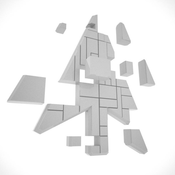 spaceship cursor 3d model