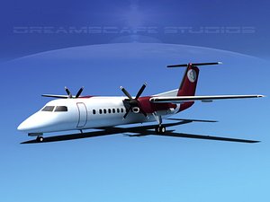 3d dhc-8 q300