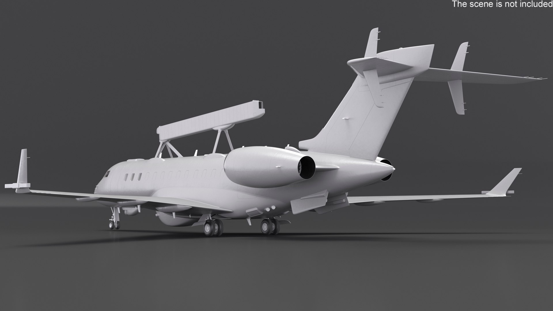 3D Multi Role AEWC Aircraft Simplified Interior - TurboSquid 2360056