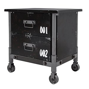 unique metal table loft 3D model