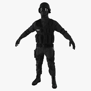 swat uniform 2 c4d