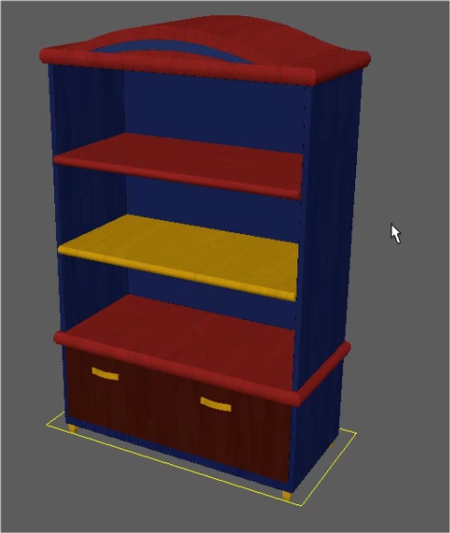 Bookcase Book Model - TurboSquid 1585247