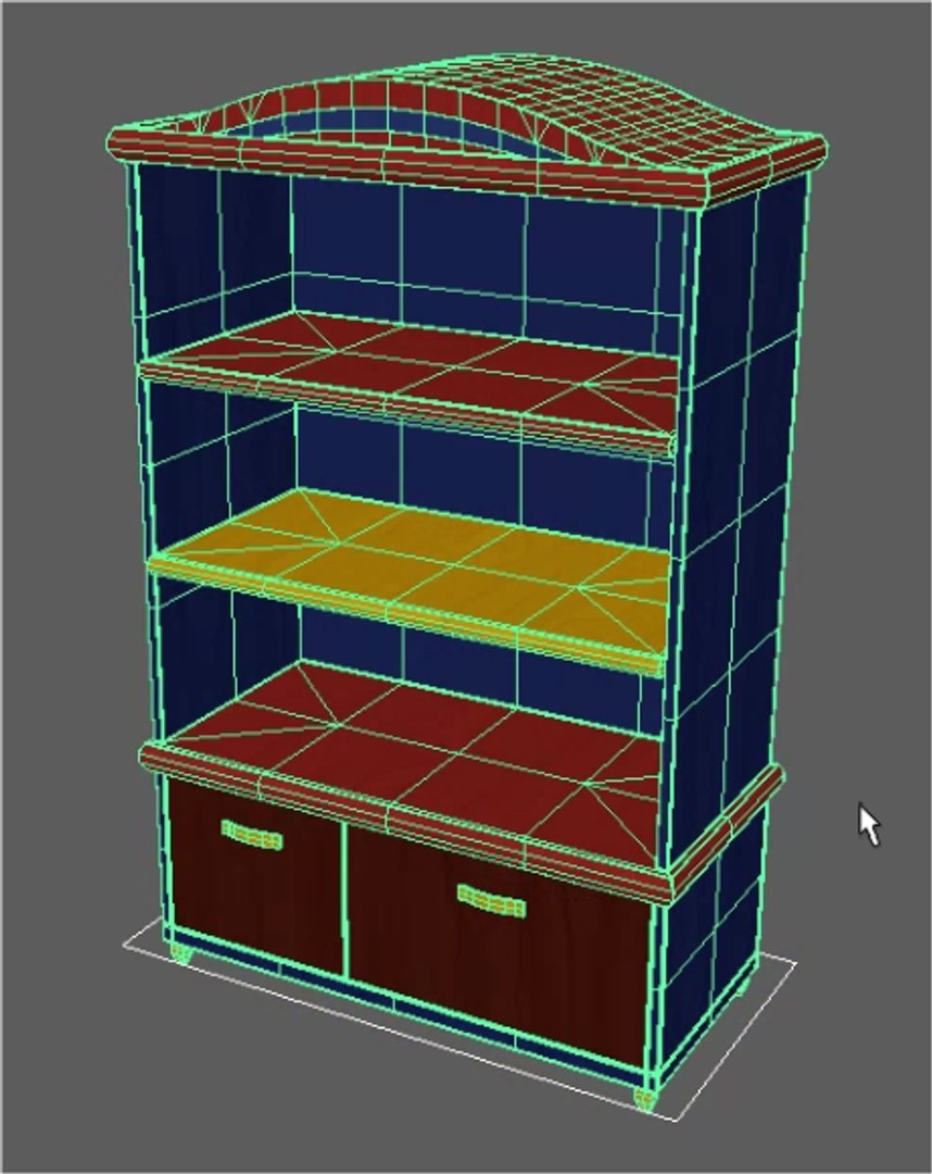 Bookcase Book Model - TurboSquid 1585247