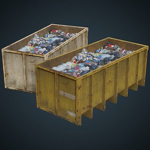 3D Garbage Container 3B model