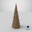 Festive Cone Christmas Tree With Multicolor Ornaments