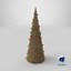 Festive Cone Christmas Tree With Multicolor Ornaments