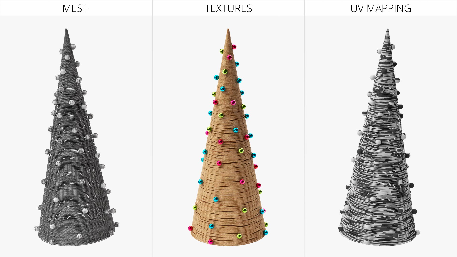 Festive Cone Christmas Tree With Multicolor Ornaments 3D model https://p.turbosquid.com/ts-thumb/WQ/MLAS0e/Bc/festive_cone_christmas_tree_with_multicolor_ornaments_007/jpg/1759756786/1920x1080/fit_q87/51972106dfe134bc9e44ba173ab85c73ec3814a6/festive_cone_christmas_tree_with_multicolor_ornaments_007.jpg