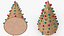 Festive Cone Christmas Tree With Multicolor Ornaments
