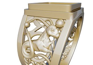 ring capricorn 3d model