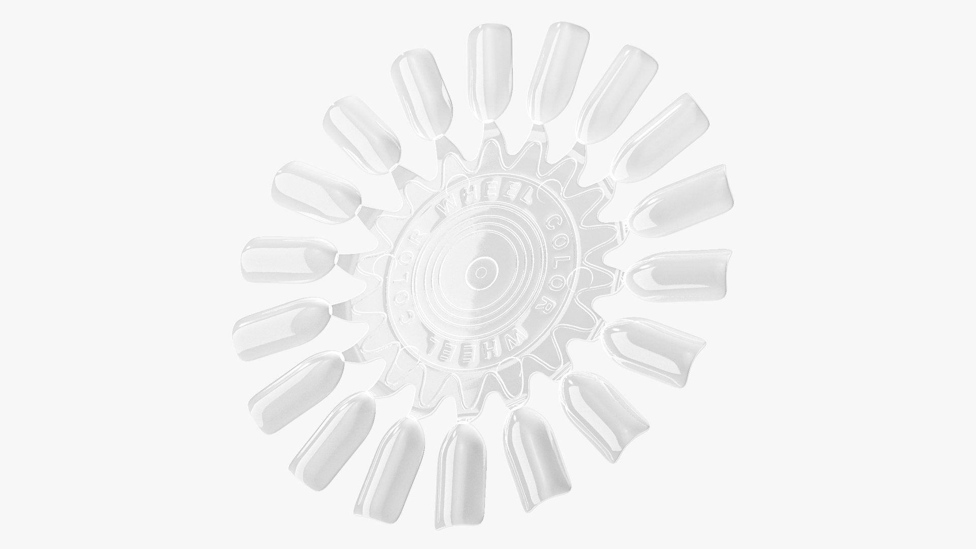 Nail Display Sunflower Shaped 3D model preview
