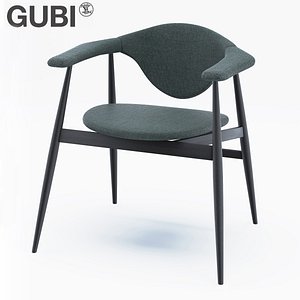 gubi masculo chair wooden model