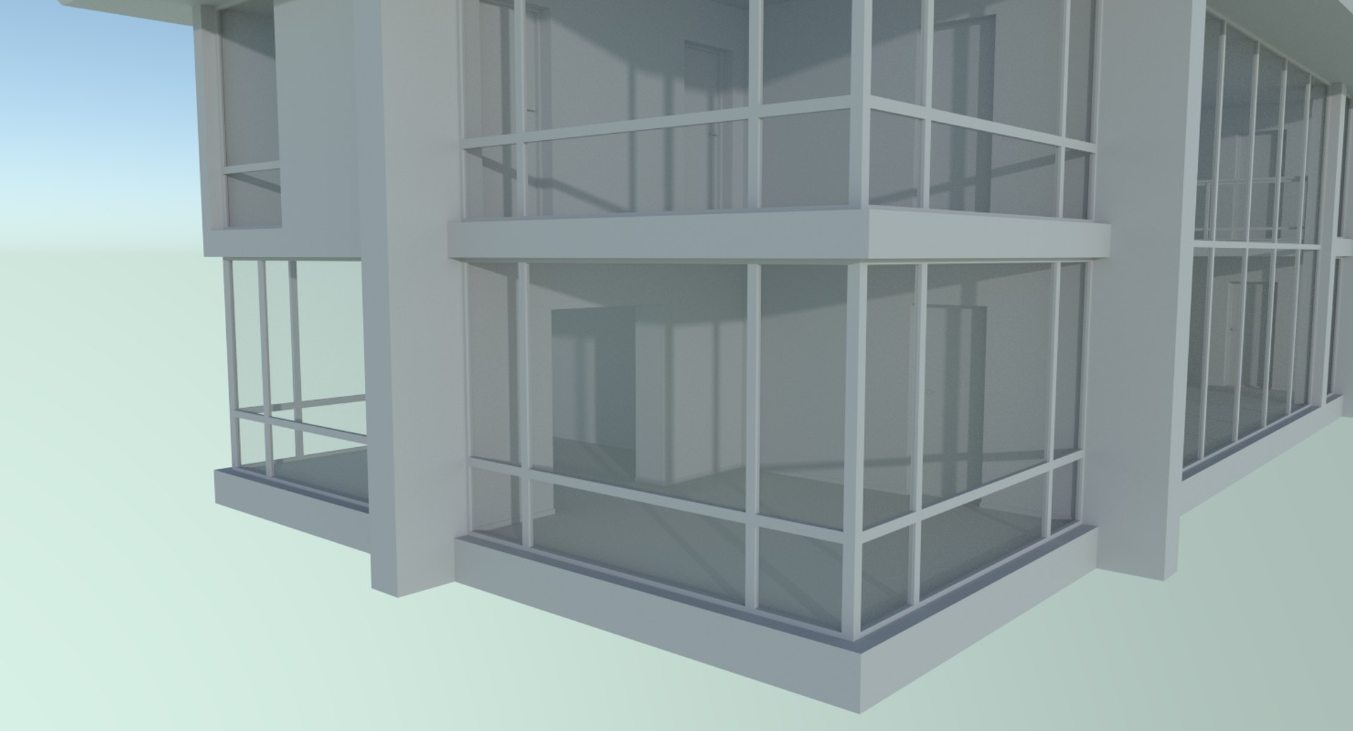 Modernist House Interior Obj