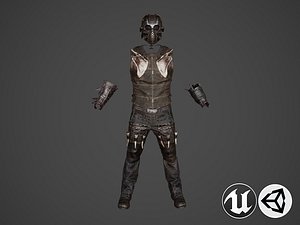 war knight armor suit 3D model