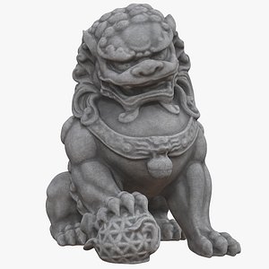 imperial guardian lion 3D model