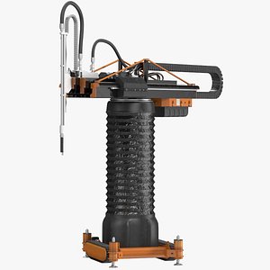 Construction 3D Printer Rigged for Cinema 4D 3D