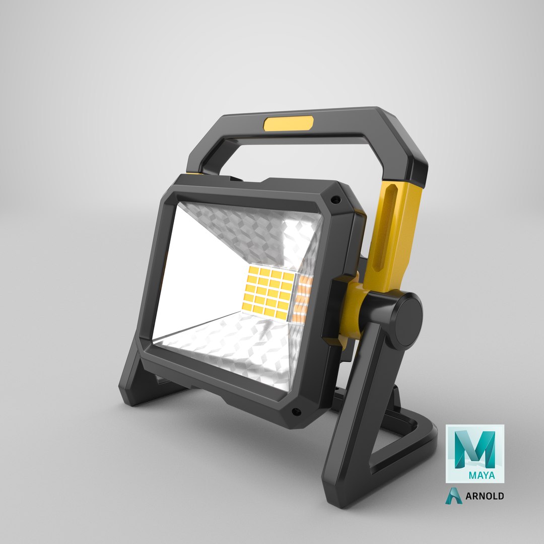 3D Detailed Mobile Construction Light 02 - TurboSquid 2109493