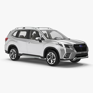 3D Subaru Forester 2022 White model