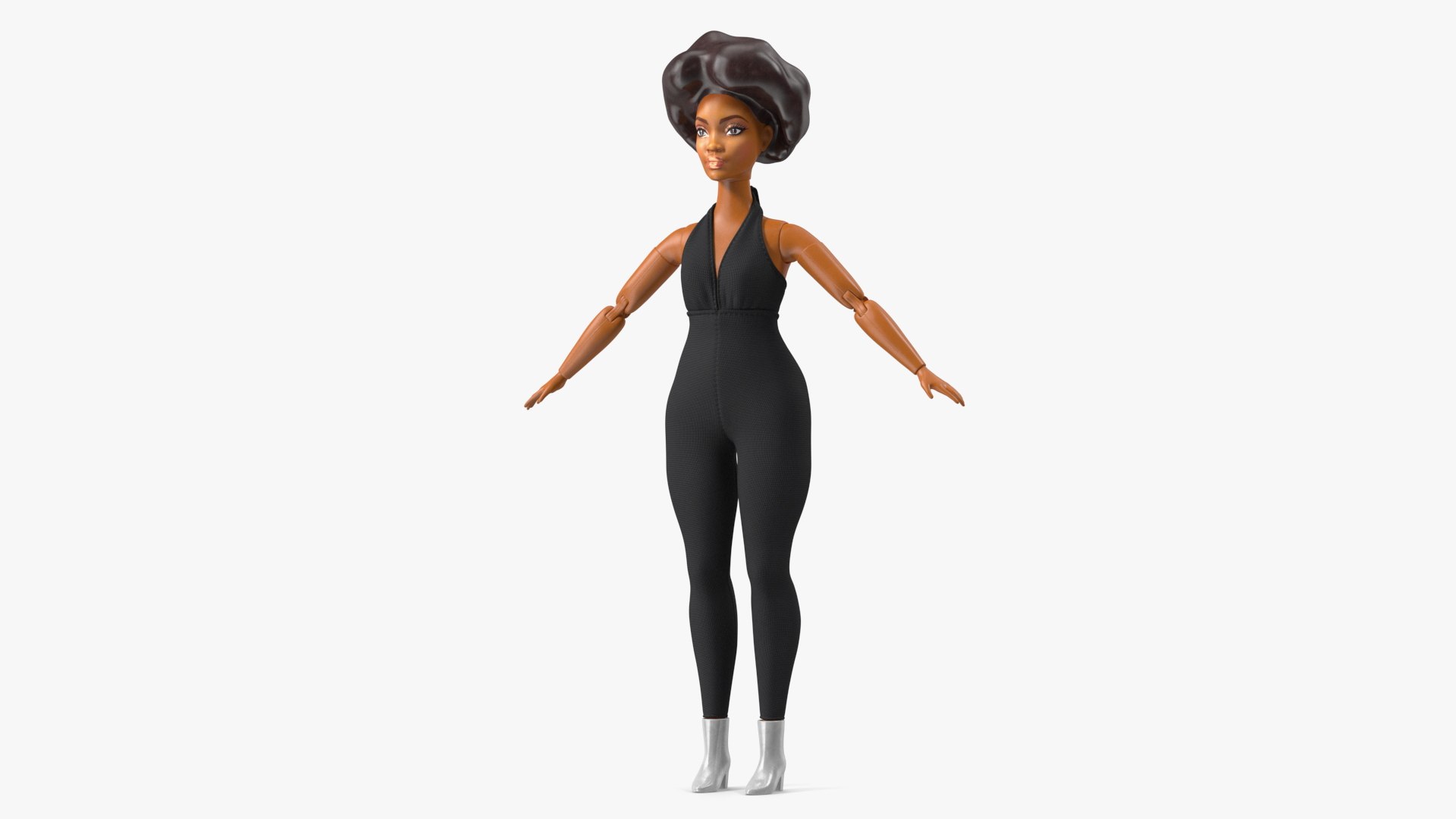 Barbie Looks Doll Elle GTD91 Neutral Pose Dressed 3D model preview