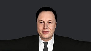 3D Elon Musk V2 Hyper Realistic Full Body Fully Rigged 3D Character