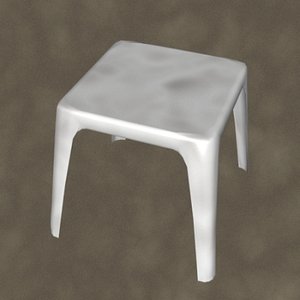 molded table zipped 3d 3ds
