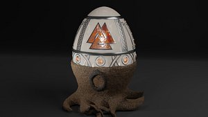 Faberge Egg - Norse Symbols 3D model