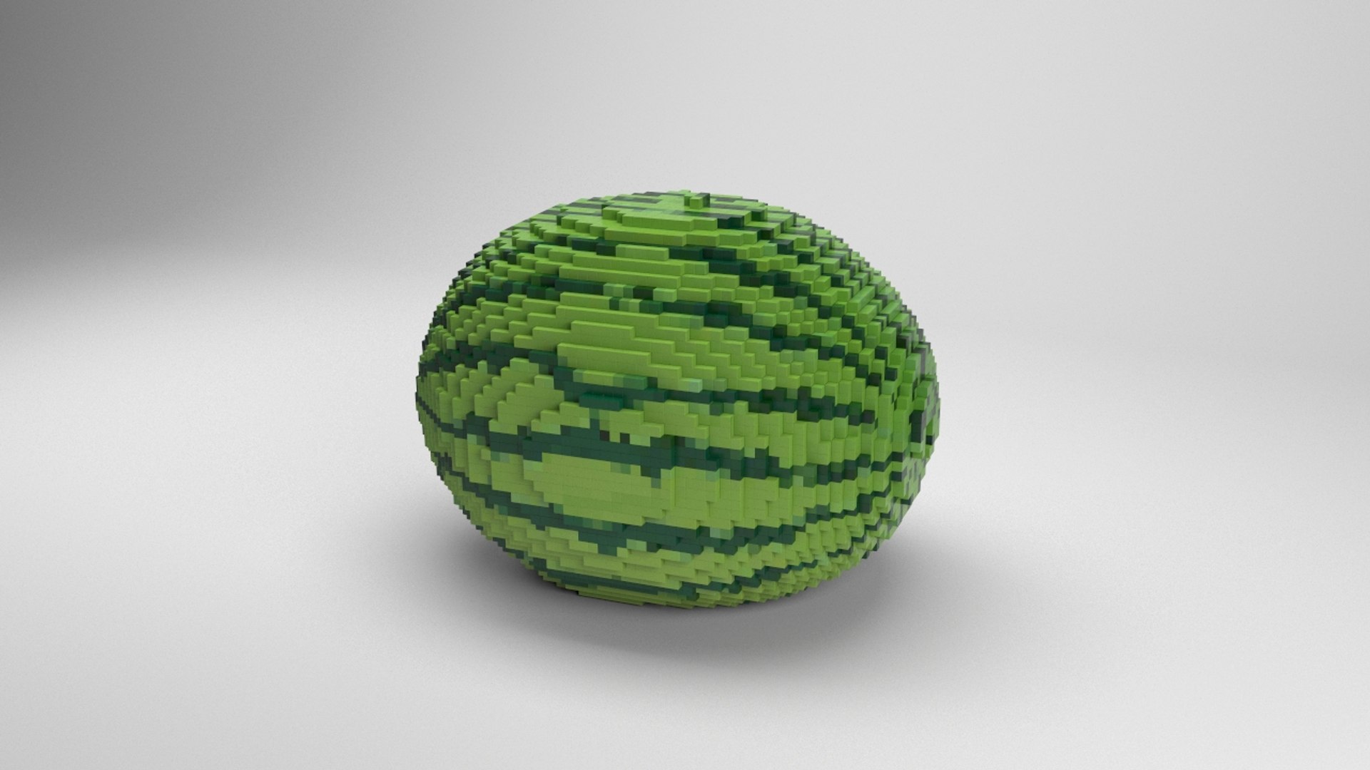 How to Make a Pixel Art Watermelon - Mega Voxels