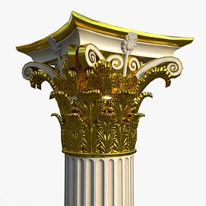Corinthian Column Polychromy B