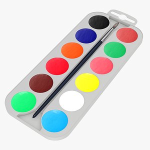 3D paint color watercolor