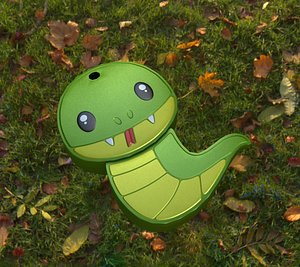 USB Flash Drive Snake Low Poly