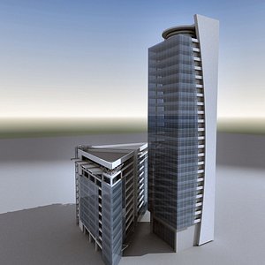 modern building architecture 3d obj