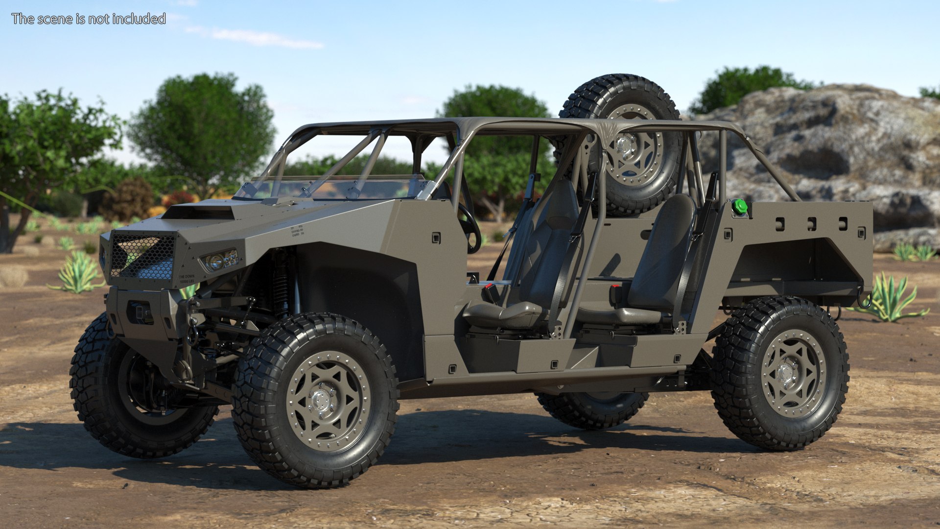 Ultra Light Combat Vehicle Rigged for Maya 3D model preview
